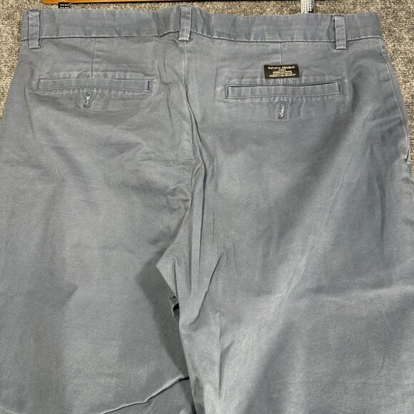 Banana Republic Pants Mens 36 Aiden Chino Blue Cotton Pockets Straight Leg - Picture 7 of 7